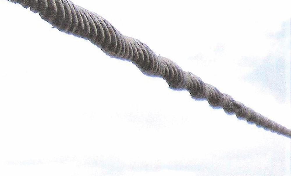 Fig. 2 Friction tension applied to Rope, causing distortion!