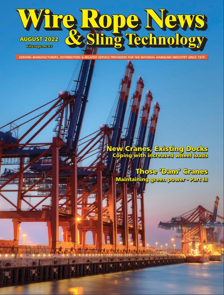 August issue of Wire Rope News & Sling Technology magazine
