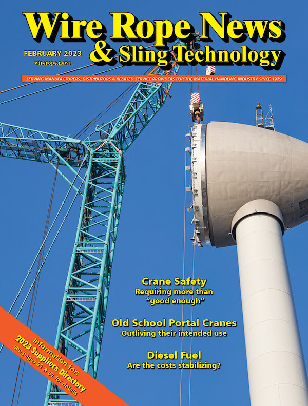 February 2023 issue of Wire Rope News & Sling magazine