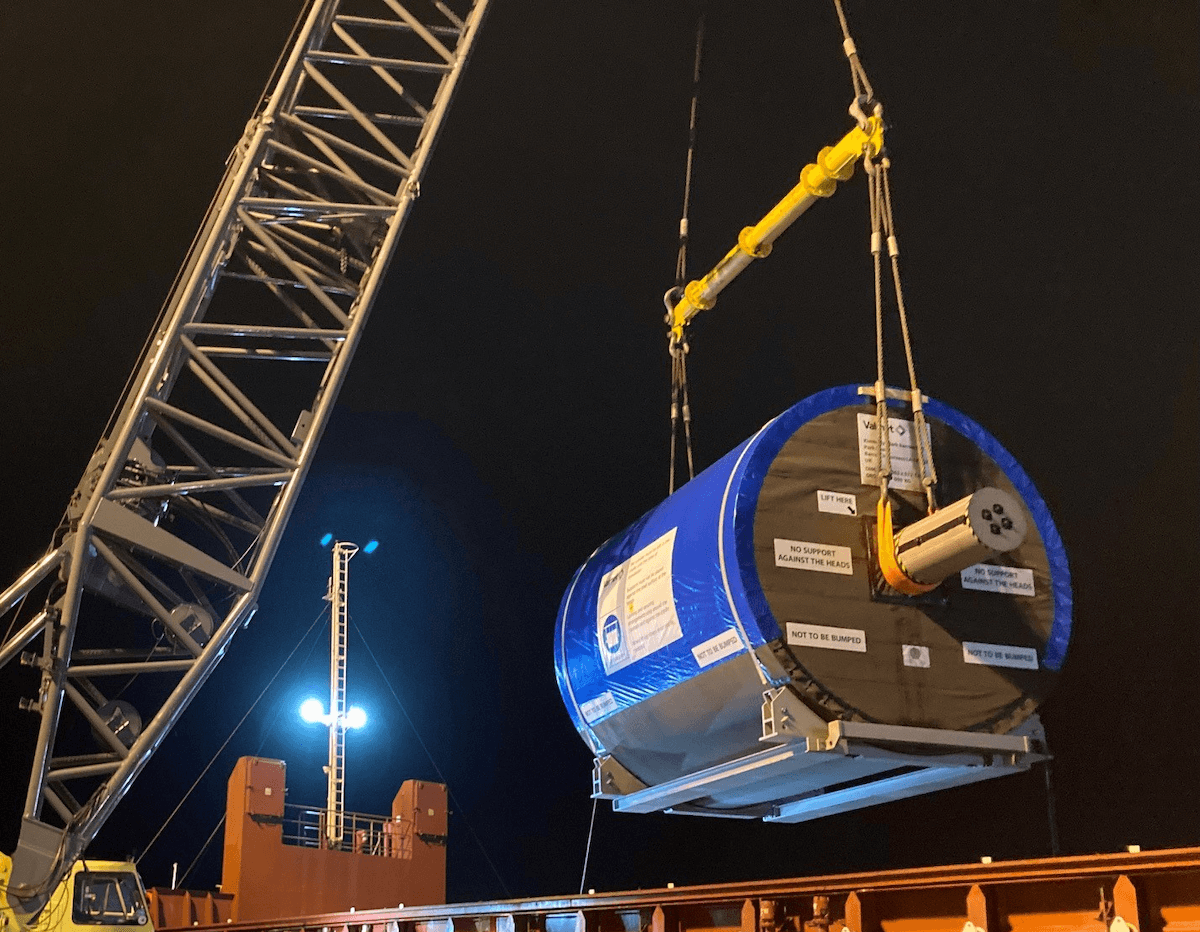 Modulift Spreader Beam Lifts Yankee Dryer to Barrow-in-Furness Paper Mill