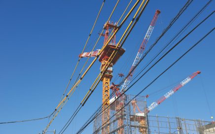 Crane With Electric Lines