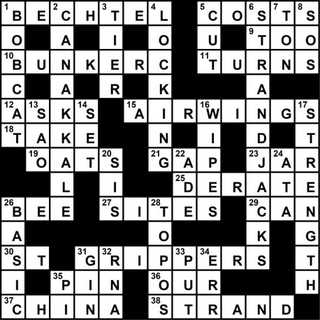 Crossword 2024 04 Solution