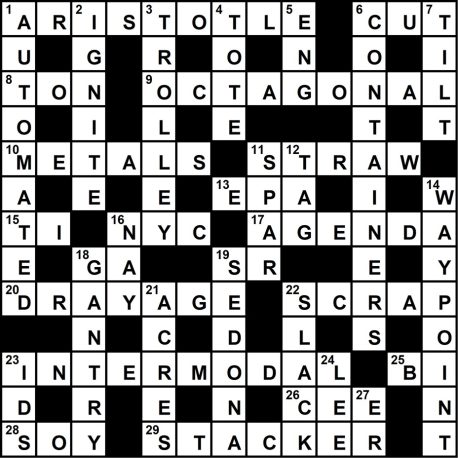 Crossword 2025 06 solution