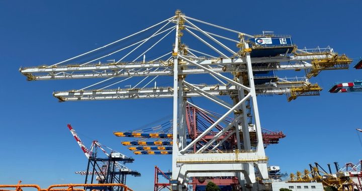 Cranes ready to ship shanghai deltaport