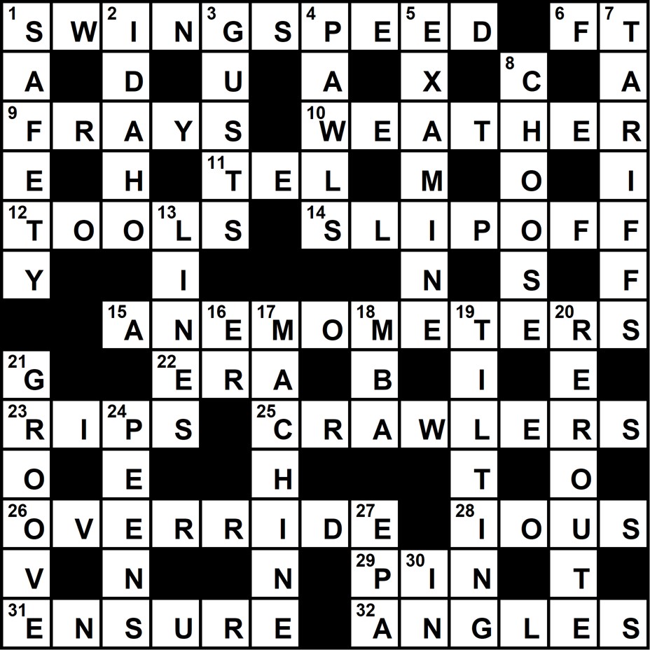 Crossword 2025 08 solution