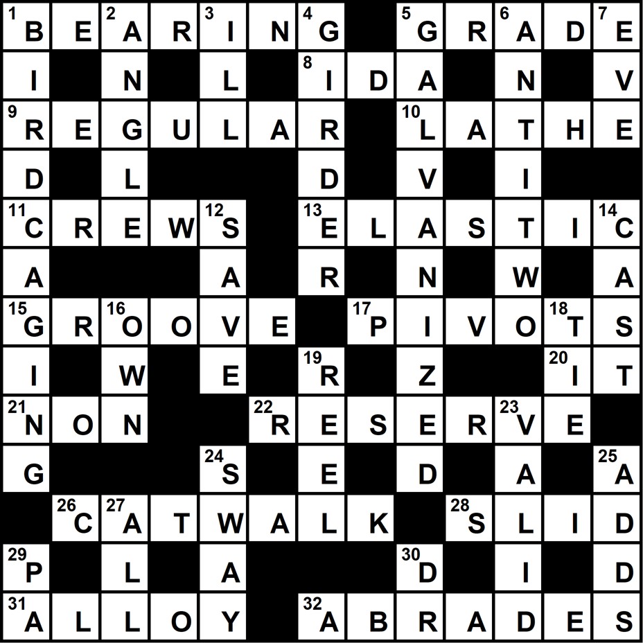 Crossword 2025 10 solution