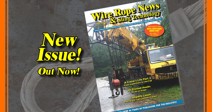 April wire rope news Annoucement