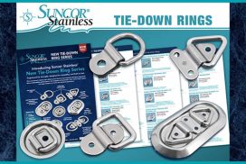Suncor stainless steel tie down double rings