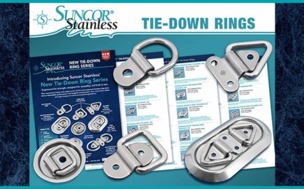 Suncor stainless steel tie down double rings