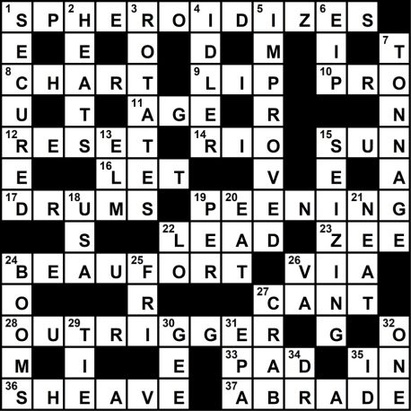 Crossword 2026 10 solution
